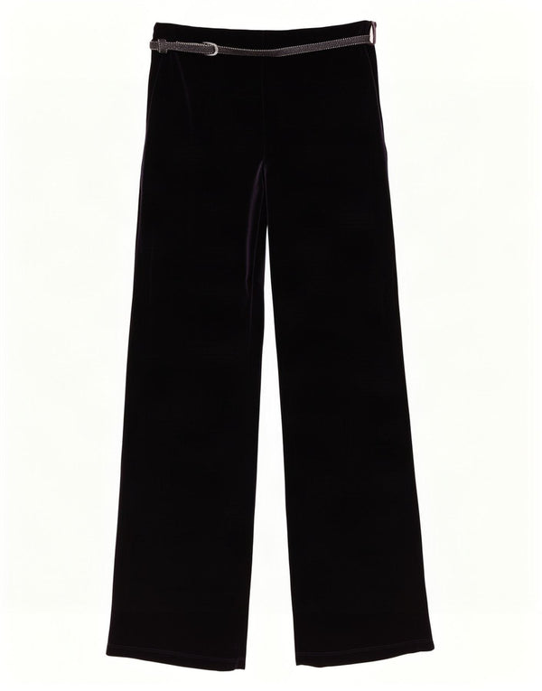 Pantaloni casual din velur pentru femei Marks & Spencer UK 8 Small W24 L31 Violet
