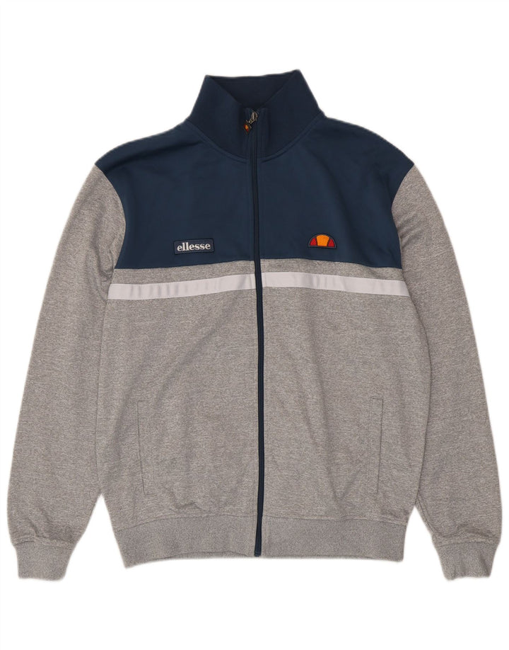 Jachetă de trening pentru bărbați Ellesse, mare, gri, poliester color bloc