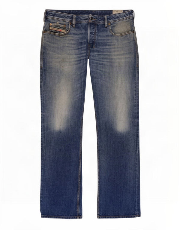 Blugi pentru bărbați Diesel Zatiny Regular Bootcut W34 L32 Bumbac albastru