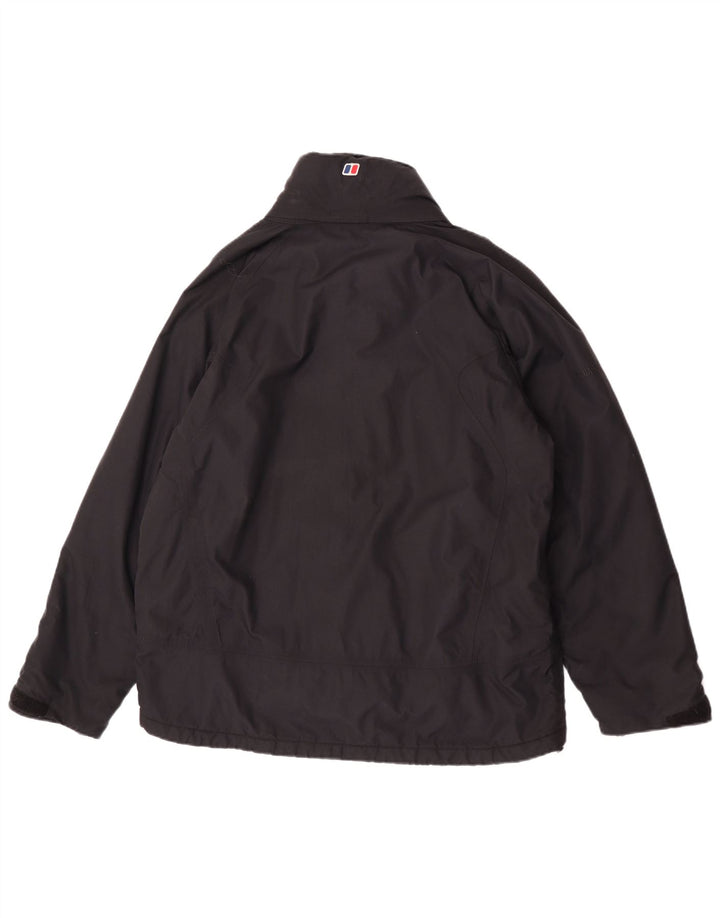 Jachetă de ploaie cu glugă pentru bărbați Berghaus UK 38 Nylon mediu negru