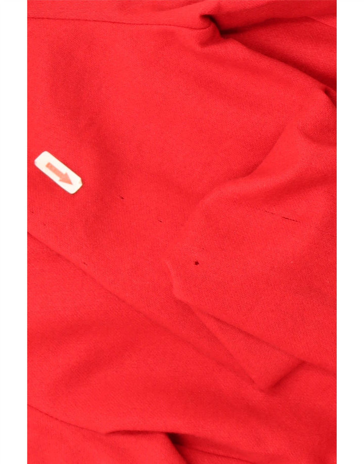 1957 Jachetă legendară pentru femei cu paragate IT 44 Medium Red Colorblock