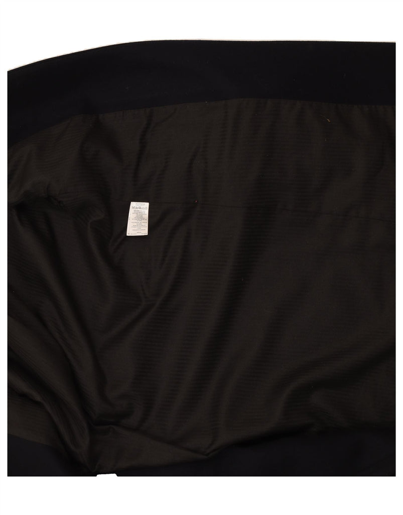 FARHI Womens Oversized Overcoat UK 10 Small Navy Blue Wool Vintage Farhi and Second-Hand Farhi from Messina Hembry 