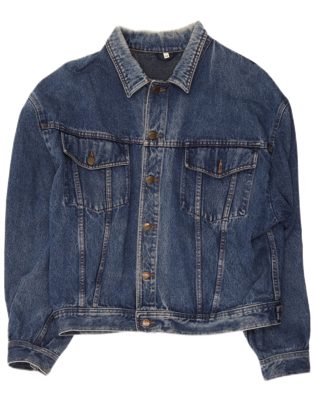 Jachetă de blugi vintage pentru bărbați IT 52 XL, bumbac albastru