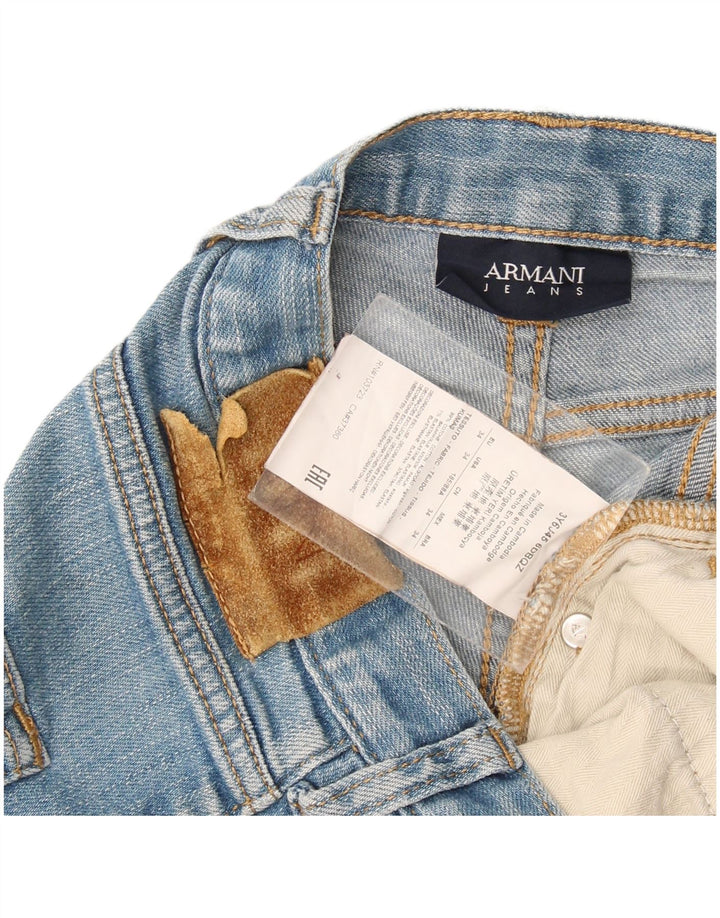Blugi drepti pentru bărbați Armani W34 L32 Bumbac albastru