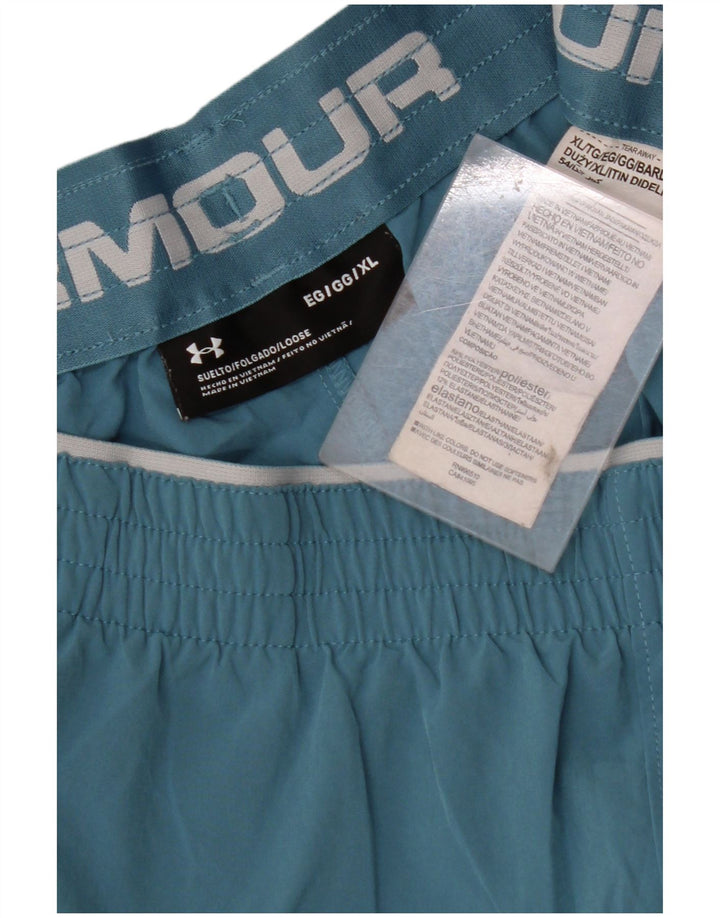 Pantaloni scurți sport pentru bărbați UNDER ARMOUR XL, albastru, poliester color bloc