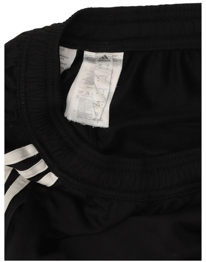 Pantaloni de trening Adidas pentru bărbați, poliester mediu negru