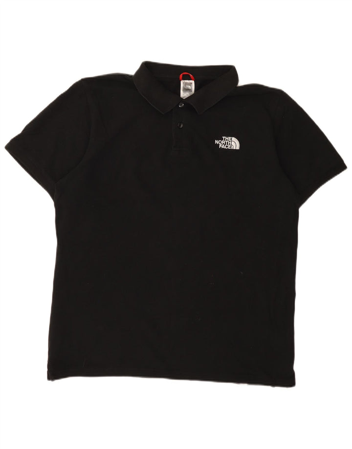 Tricou polo pentru bărbați The North Face, bumbac negru mare
