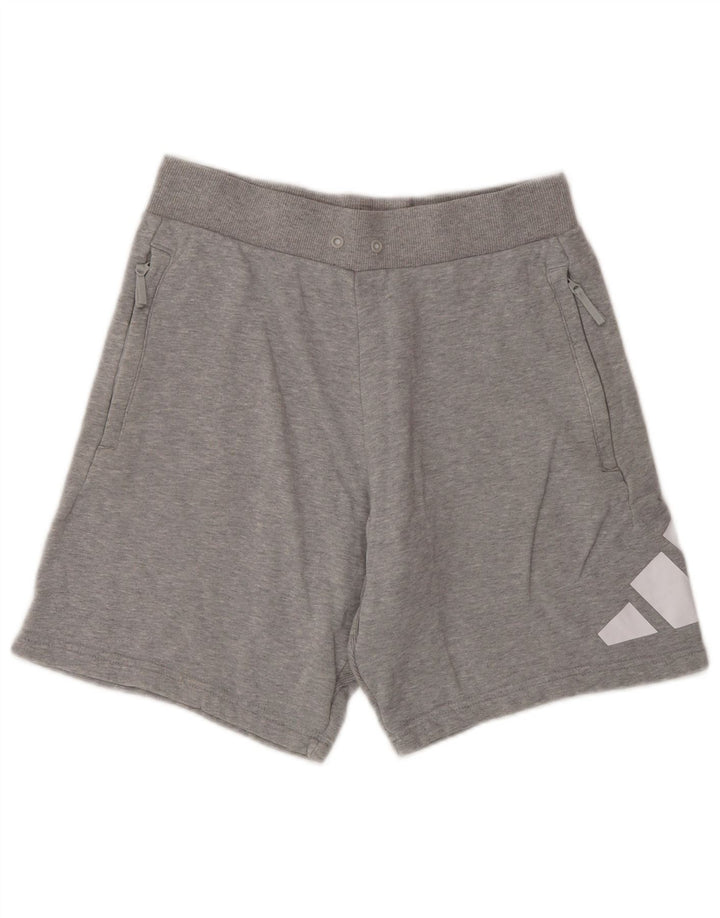 Pantaloni scurți sport grafic Adidas pentru bărbați, gri mici