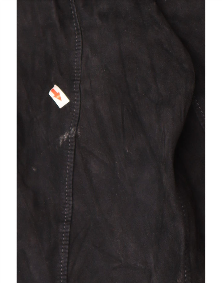 Bomber Jeckerson pentru femei de piele intoarsa UK 18 XL bleumarin