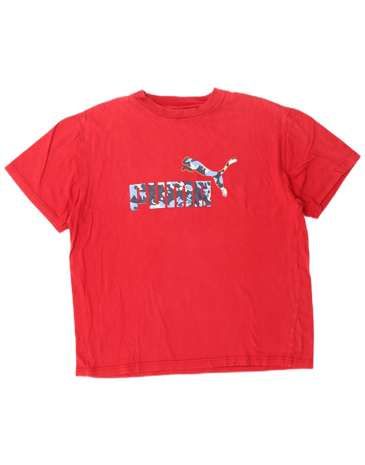 Tricou grafic Puma pentru bărbați Top mare bumbac roșu