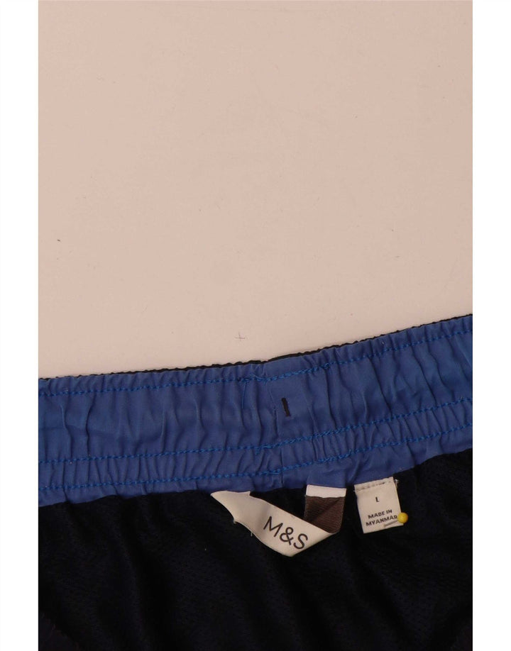 Pantaloni scurți de înot pentru bărbați Marks & Spencer, mari, albastru, poliester