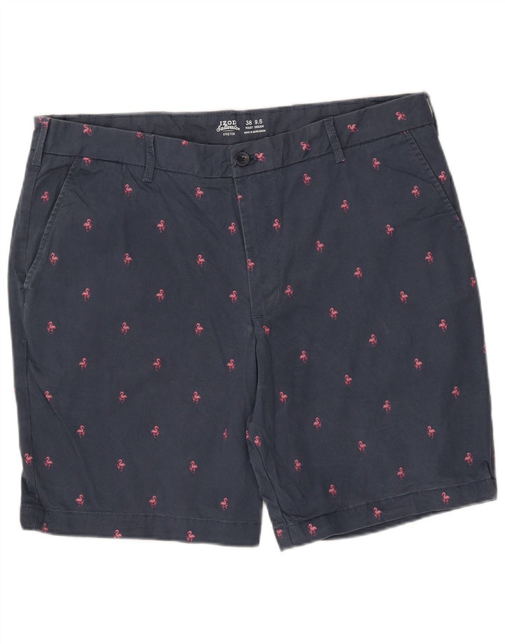 Pantaloni scurți chino cu model abstract cu apă sărată IZOD W38 XL bleumarin