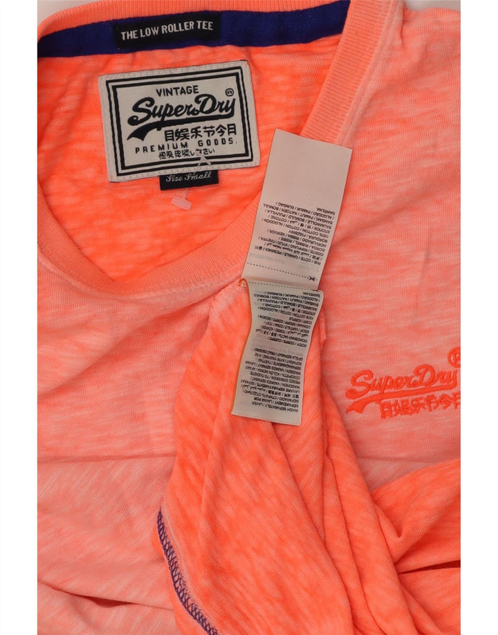 Tricou Superdry pentru bărbați Top mic din bumbac portocaliu