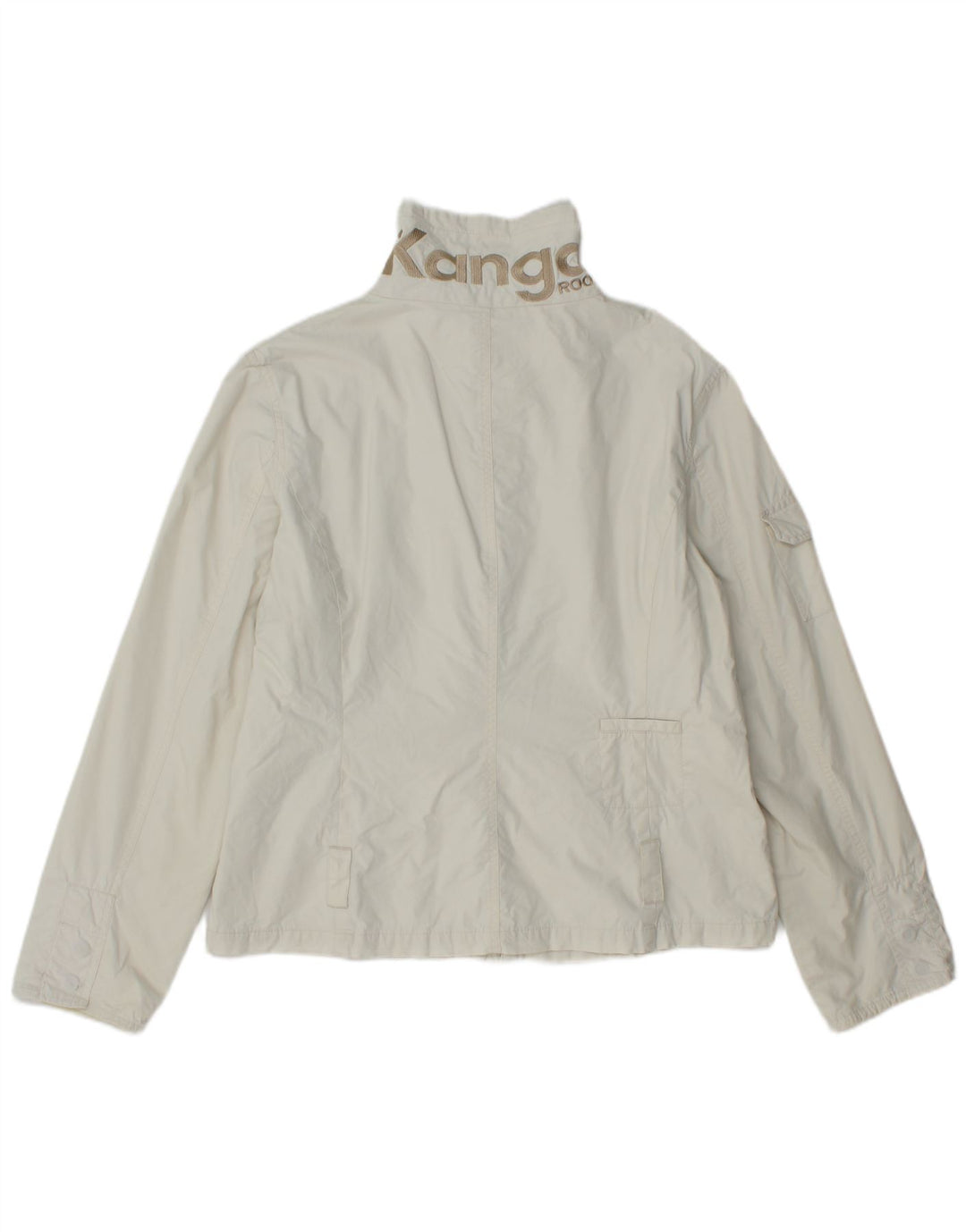 Geacă bomber cu grafică pentru femei Kangaroos UK 18 XL bumbac alb