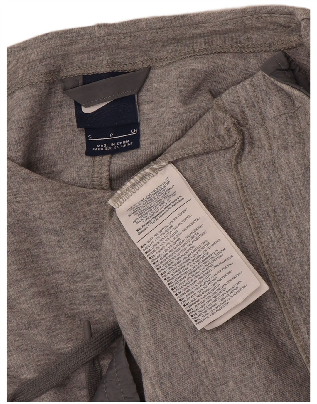 Pulover Nike Crop pentru femei UK 10 Bumbac gri mic