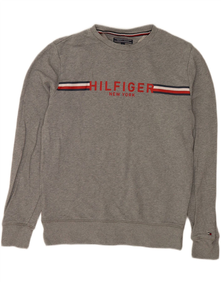 Hanorac pentru bărbați Tommy Hilfiger Vintage Fit, pulat, gri mediu