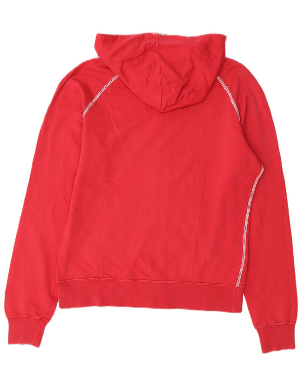 Pulover Champion pentru femei Heritage Fit Graphic Zip Hoodie UK 16 Large Red