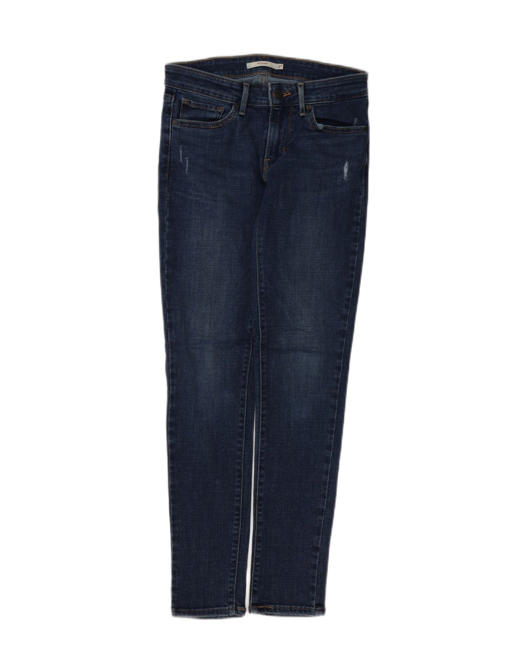 Blugi skinny 711 distressed pentru femei LEVI'S L27 L29 Bumbac albastru