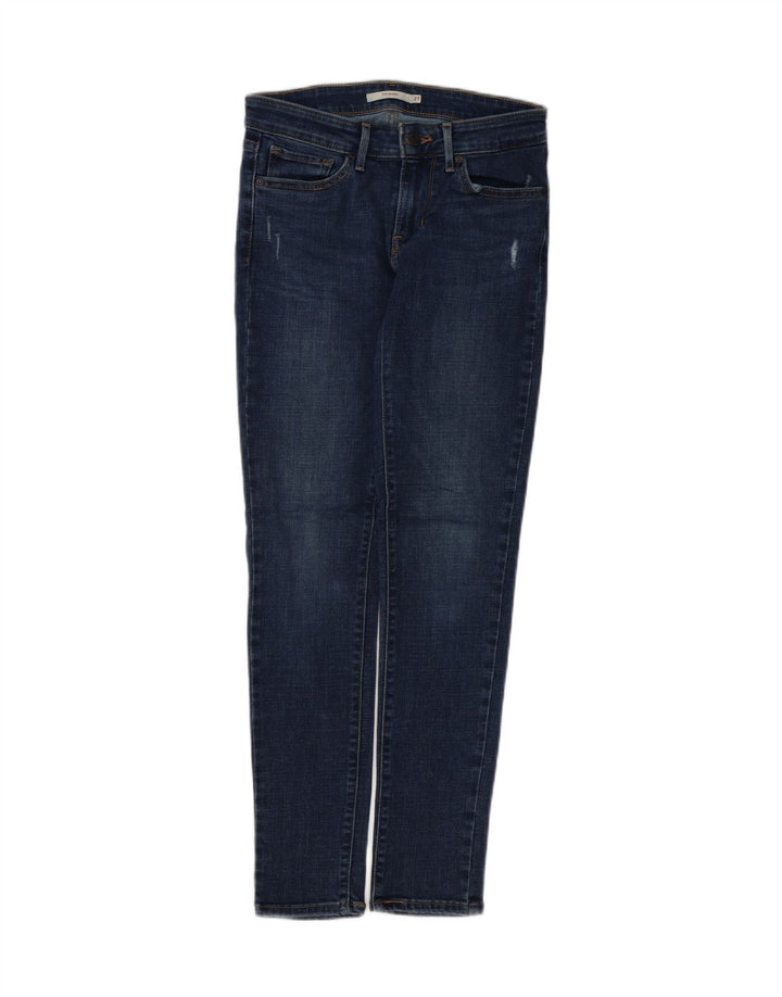 Blugi skinny 711 distressed pentru femei LEVI'S L27 L29 Bumbac albastru