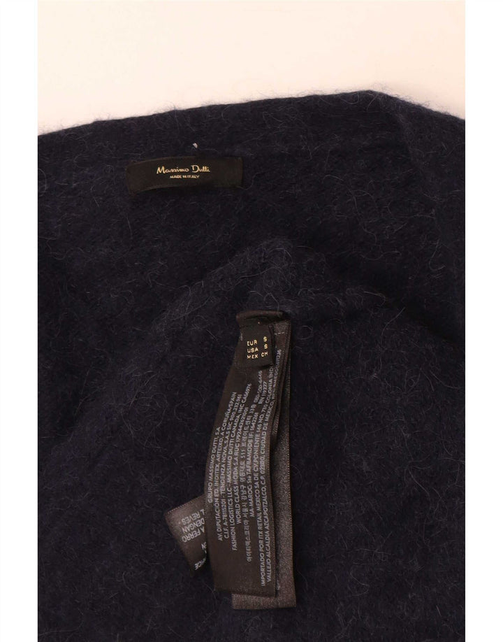 Pulover cardigan Massimo Dutti pentru femei UK 10 Poliamidă bleumarin mic