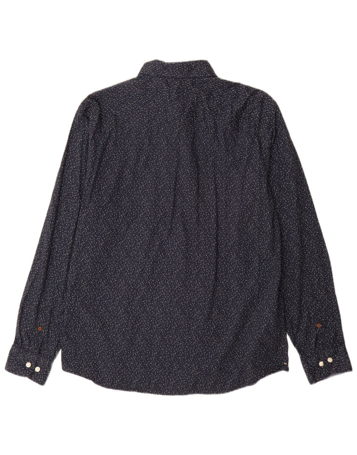 Cămașă Jack & Jones pentru bărbați XL, albastru marine, bumbac cu pete
