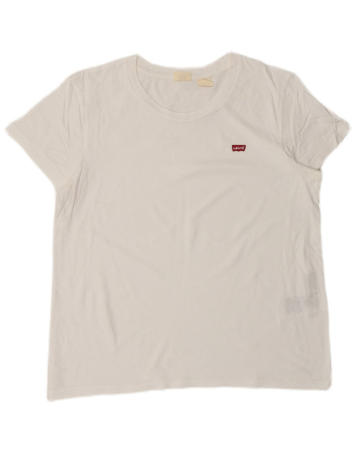 Tricou pentru femei Levi's Top UK 16 Large White Bumbac