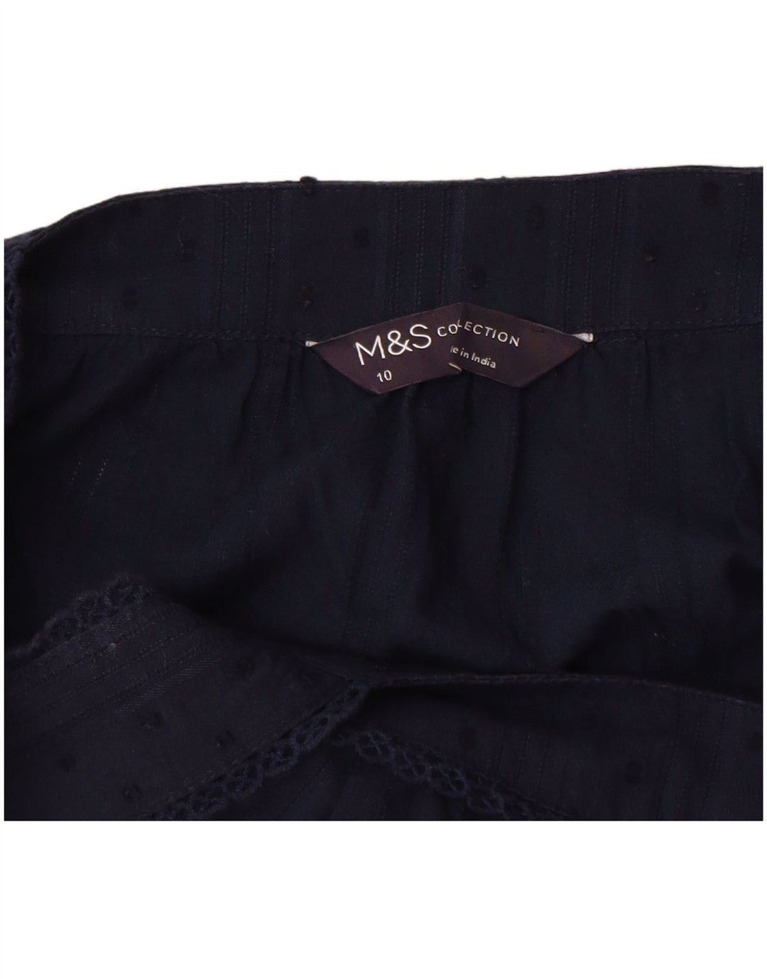 Top cu mâneci fără mâneci pentru femei Marks & Spencer UK 10 mic bleumarin cu pete
