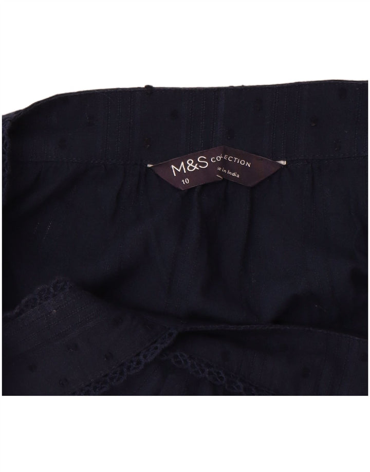 Top cu mâneci fără mâneci pentru femei Marks & Spencer UK 10 mic bleumarin cu pete