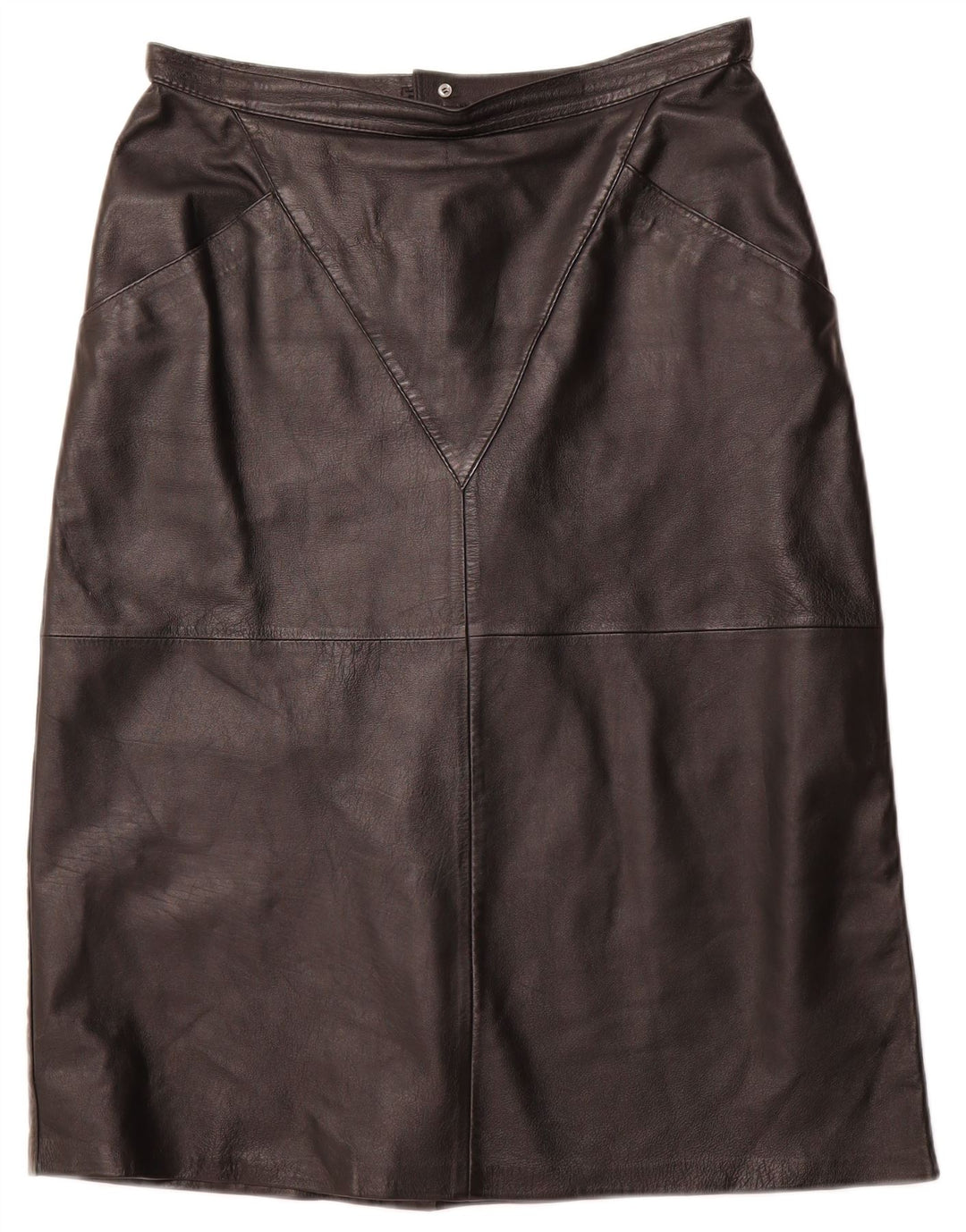 Fusta din piele pentru femei VINTAGE IT 44 Medium W32 Negru