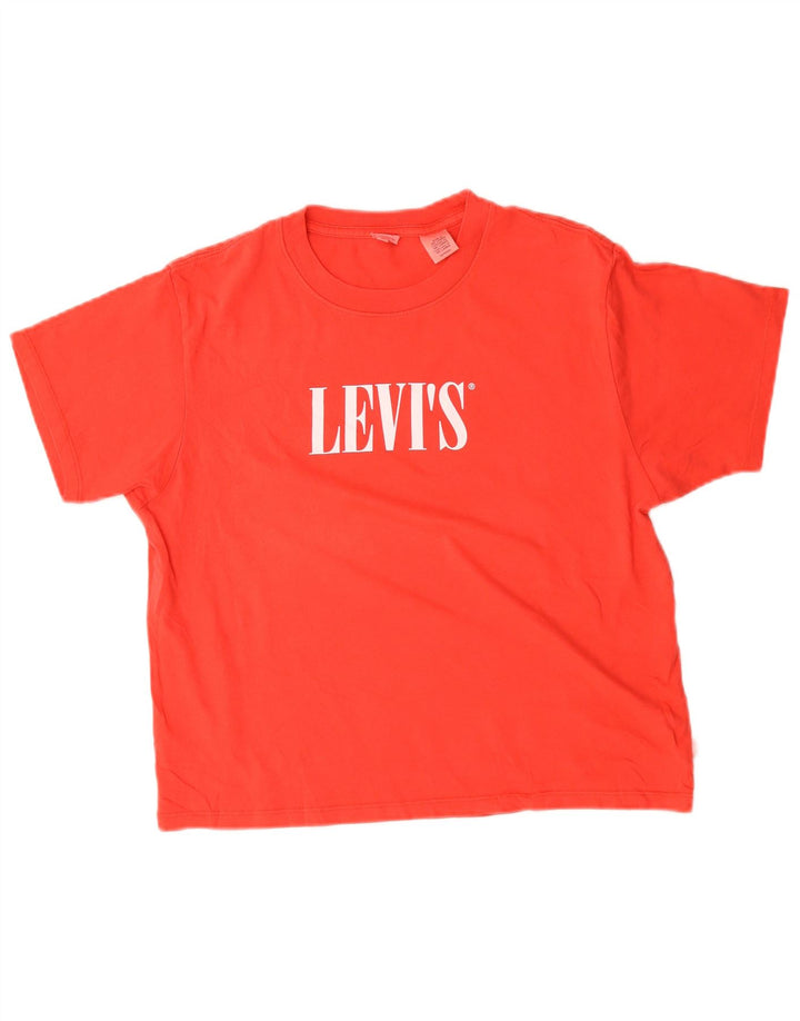 Tricou cu grafic supradimensionat pentru femei Levi's Top UK 6 XS Red
