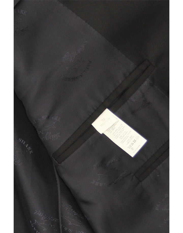 Sacou Paul & Shark pentru bărbați, cu 2 nasturi, IT 52 XL, viscoză neagră