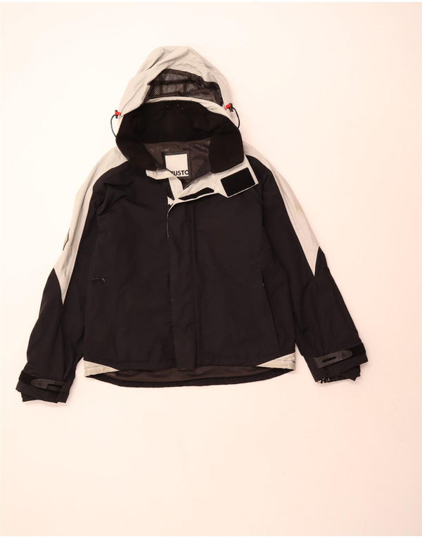 Jachetă de ploaie cu glugă pentru bărbați Musto UK 40, mare, neagră, poliamidă color bloc