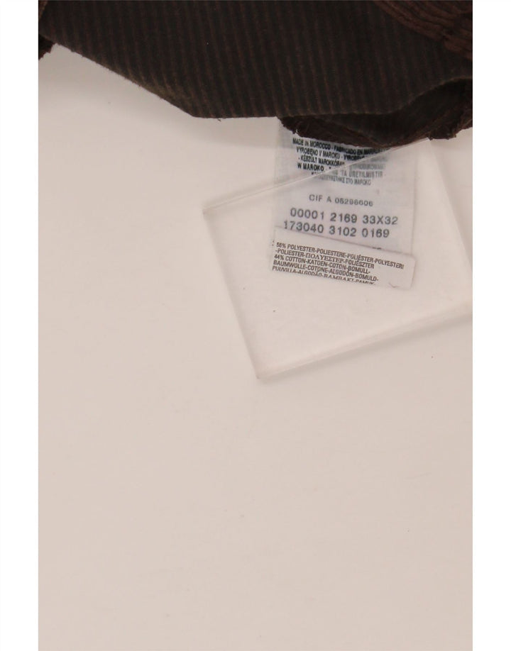 Pantaloni drepți din velur pentru bărbați LEVI'S L33 L32 Poliester maro