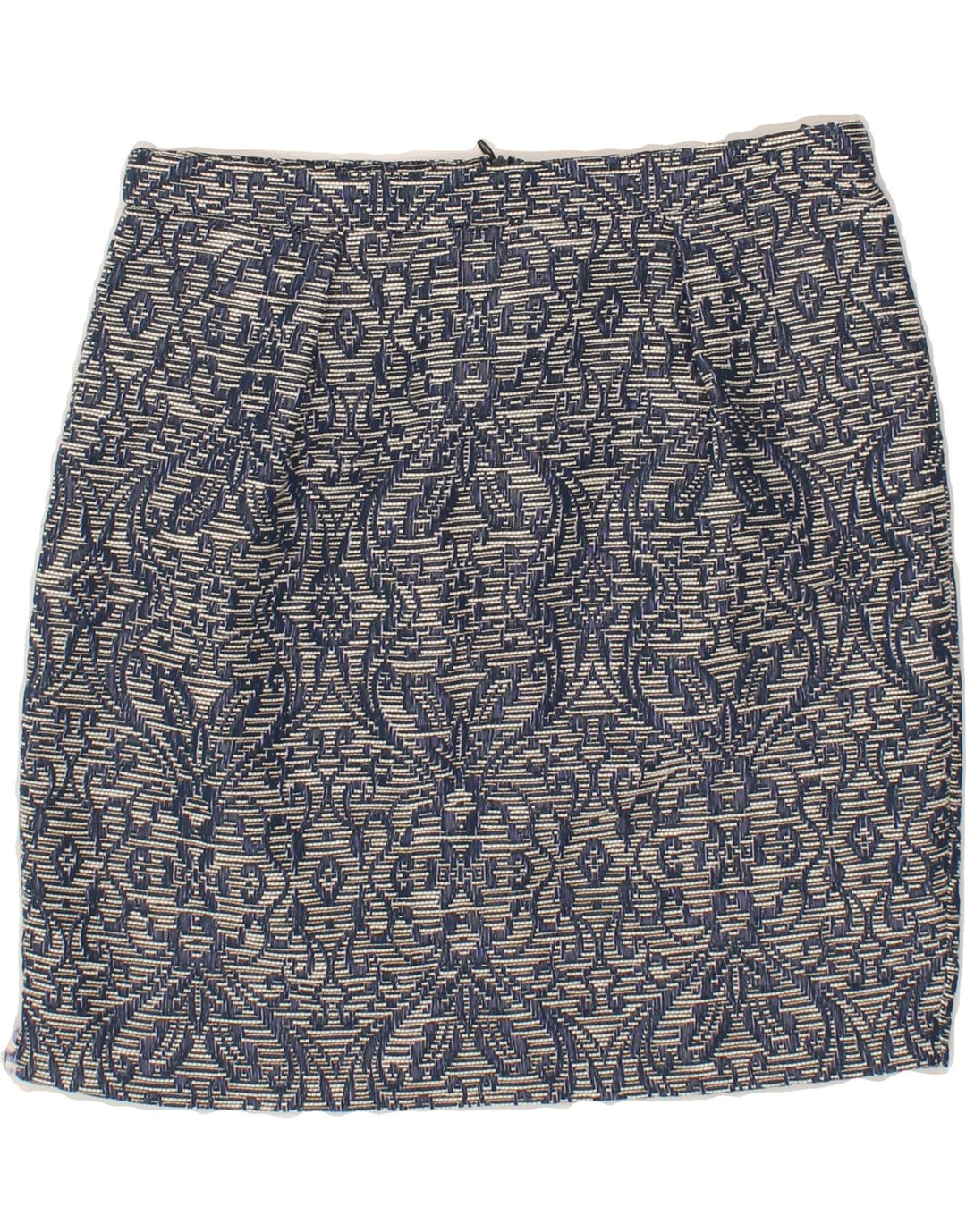 BENETTON Womens Mini Skirt UK 12 Medium W30 Blue Paisley Polyester Vintage Benetton and Second-Hand Benetton from Messina Hembry 