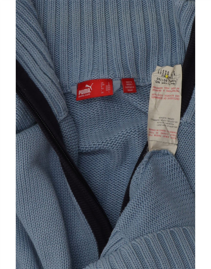 Pulover cardigan pentru bărbați Puma, mare, albastru acrilic