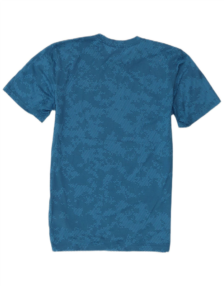 Tricou Nike Dri Fit pentru bărbați Top mic, albastru, din poliester de camuflaj