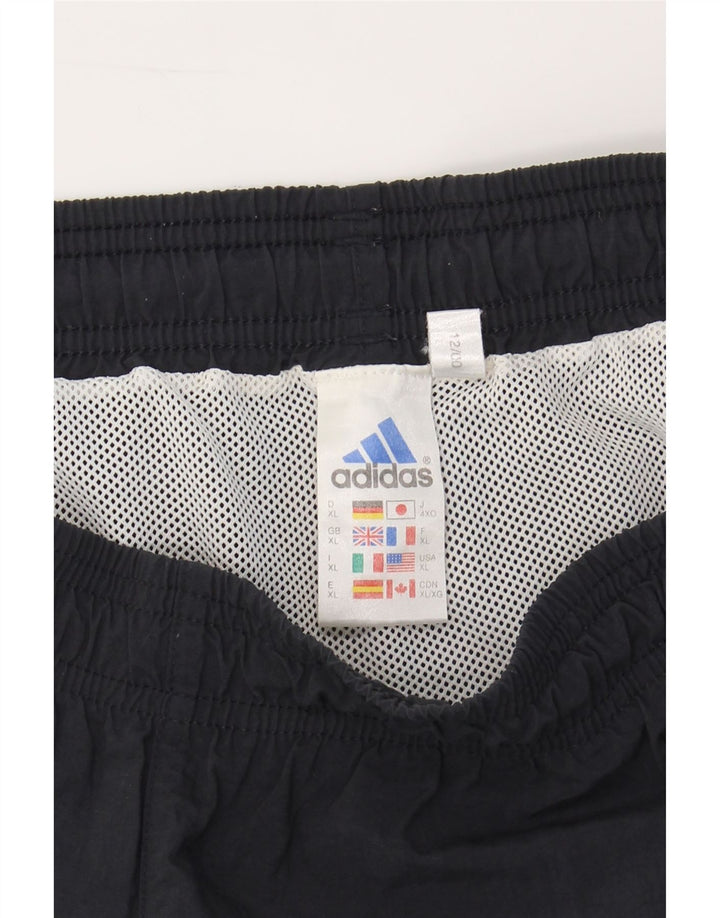 ADIDAS Mens Swimming Shorts XL  Navy Blue Colourblock Polyester Vintage Adidas and Second-Hand Adidas from Messina Hembry 