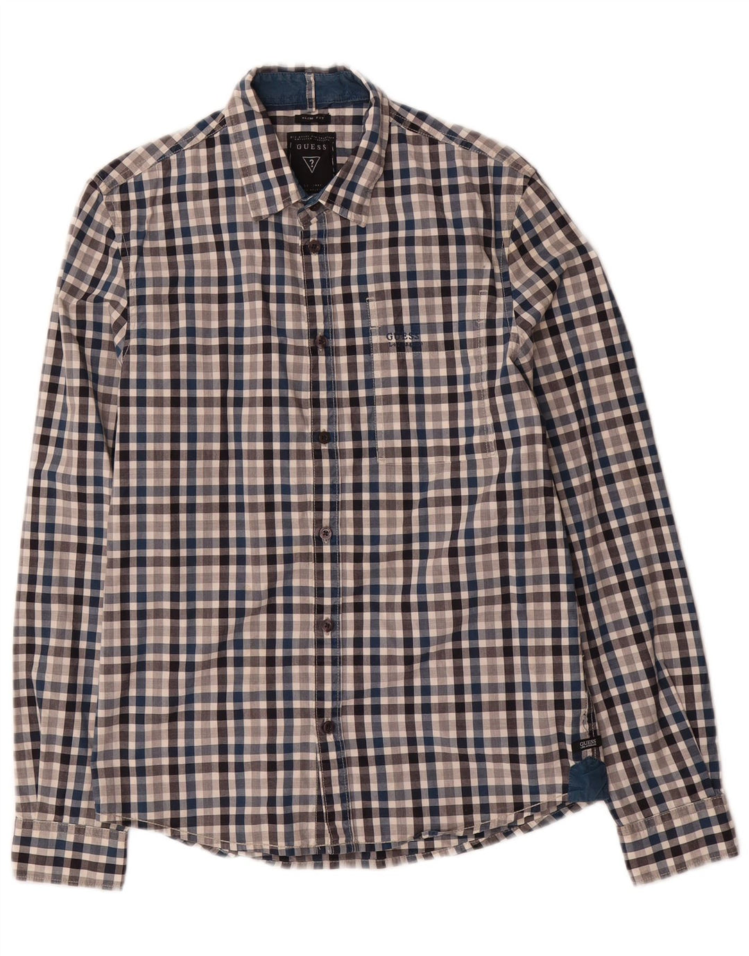 Cămașă pentru bărbați Guess Slim Fit Bumbac Mic Multicolor Gingham