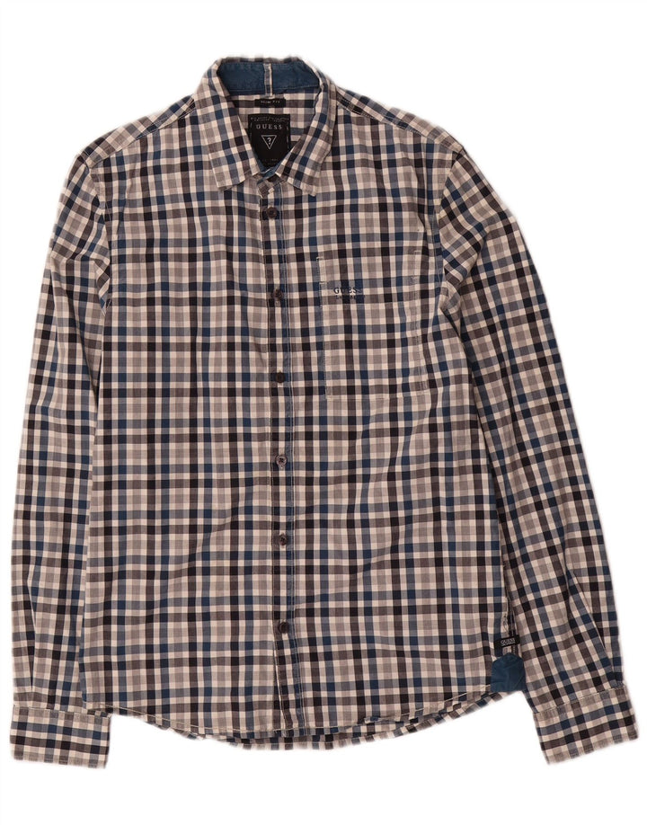 Cămașă pentru bărbați Guess Slim Fit Bumbac Mic Multicolor Gingham