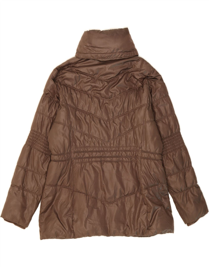 PUMA Womens Padded Jacket UK 16 Large  Brown Vintage Puma and Second-Hand Puma from Messina Hembry 