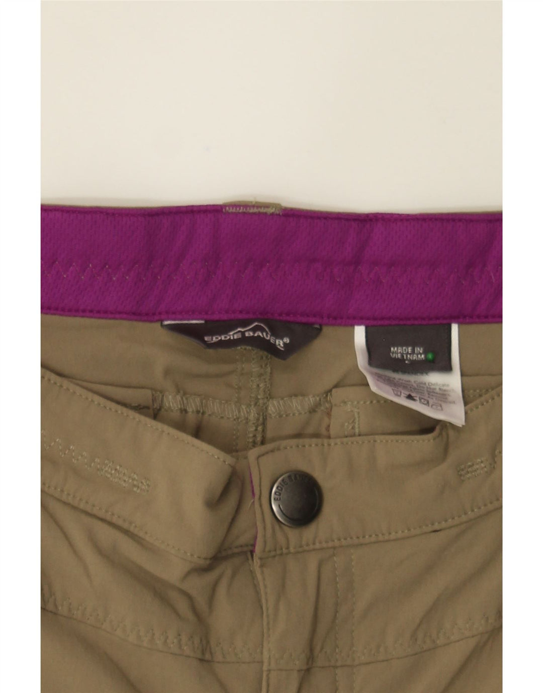 EDDIE BAUER Womens Straight Hiking Trousers US 6 Medium W30 L32 Beige Vintage Eddie Bauer and Second-Hand Eddie Bauer from Messina Hembry 