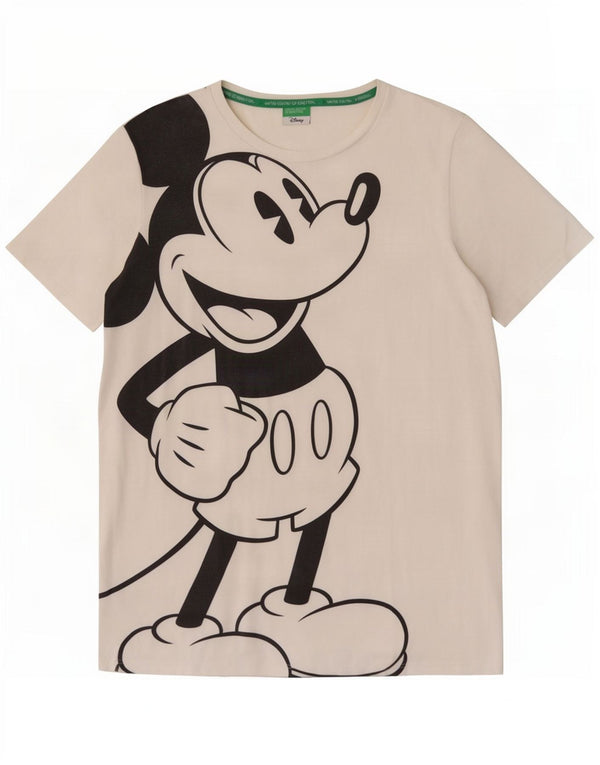 Tricou grafic Disney Benetton pentru femei Top UK 14, mare, alb, bumbac
