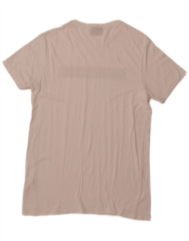 MCKENZIE Tricou grafic pentru bărbați Top mediu din bumbac alb