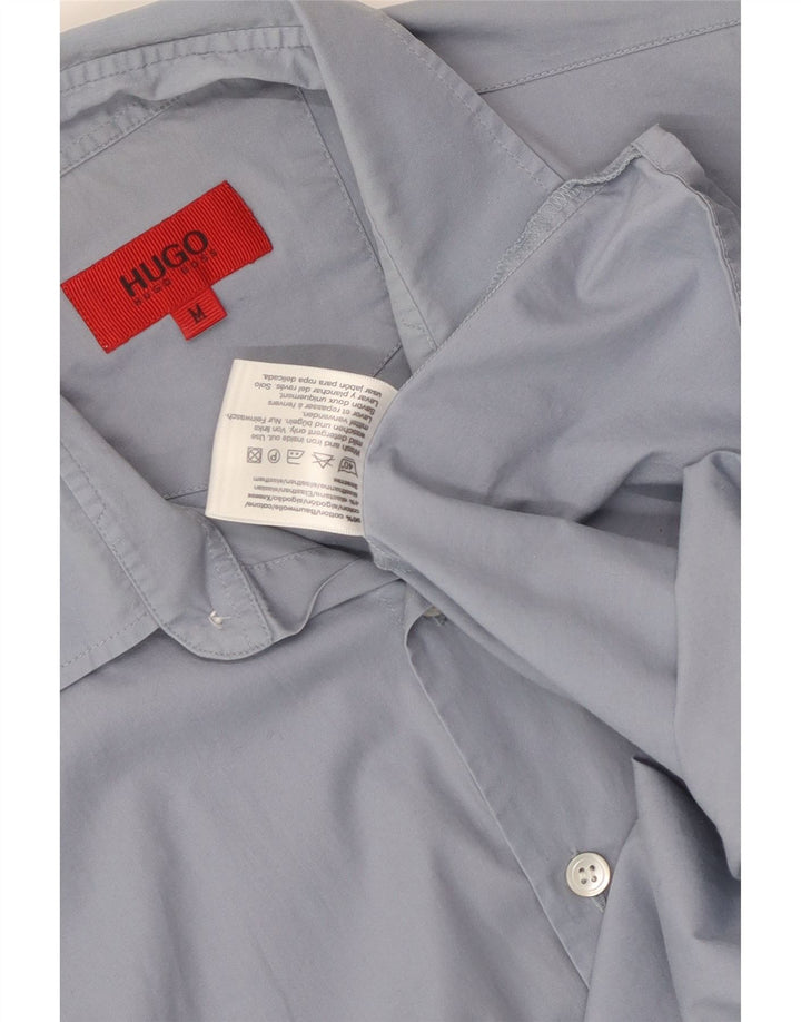 Cămașă pentru bărbați Hugo Boss, bumbac albastru mediu