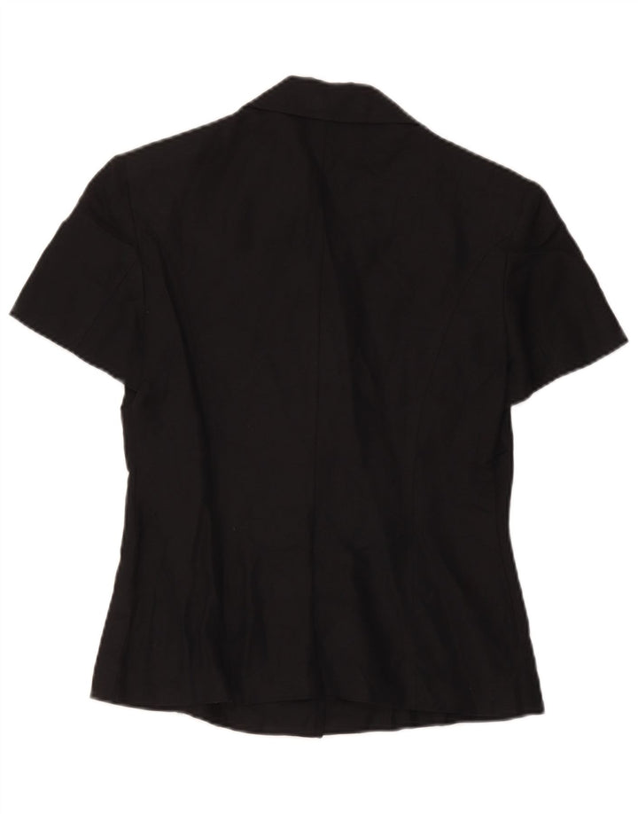 Blazer pentru femei Max & Co. Jachetă cu mânecă scurtă cu 3 nasturi UK 10 Mic Negru