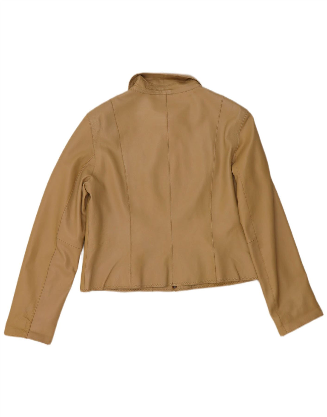Jachetă de piele pentru femei Helium Crop UK 14 Medium Beige Piele