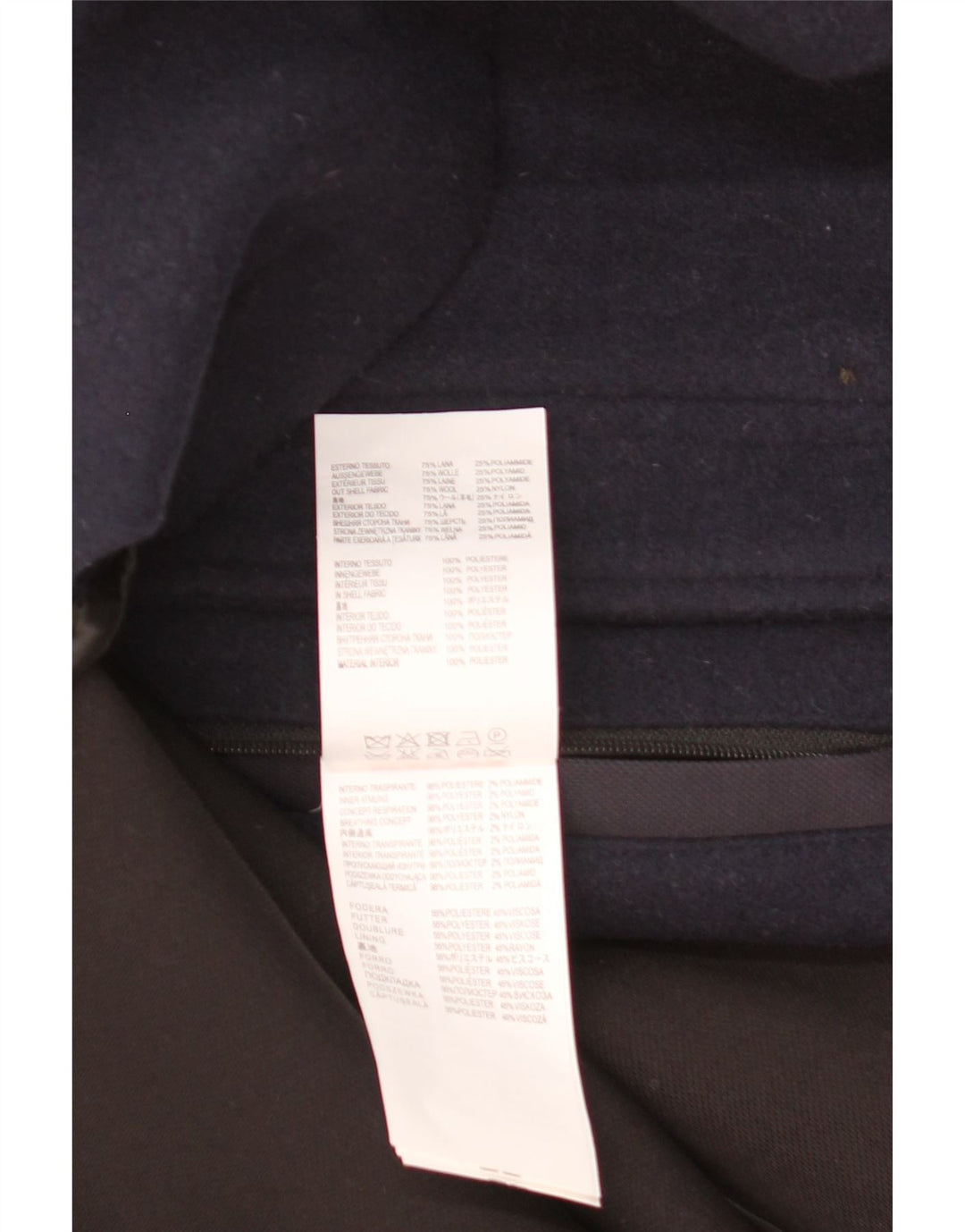Jachetă pentru bărbați GEOX Respira Utility UK 42 XL Lână bleumarin