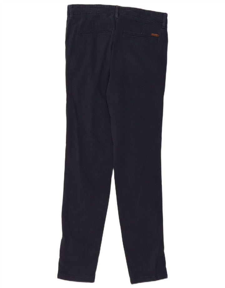 Pantaloni chino slim pentru bărbați JACK & JONES L30 L32 bumbac bleumarin