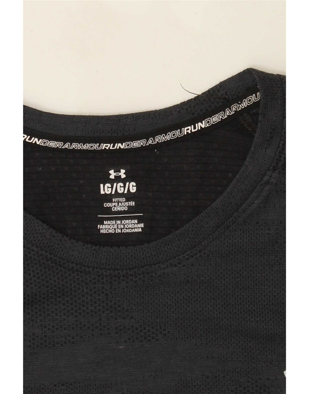 Tricou cu croială ajustată pentru bărbați Under Armour, mărimea L, culoare negru cu combinație de culori