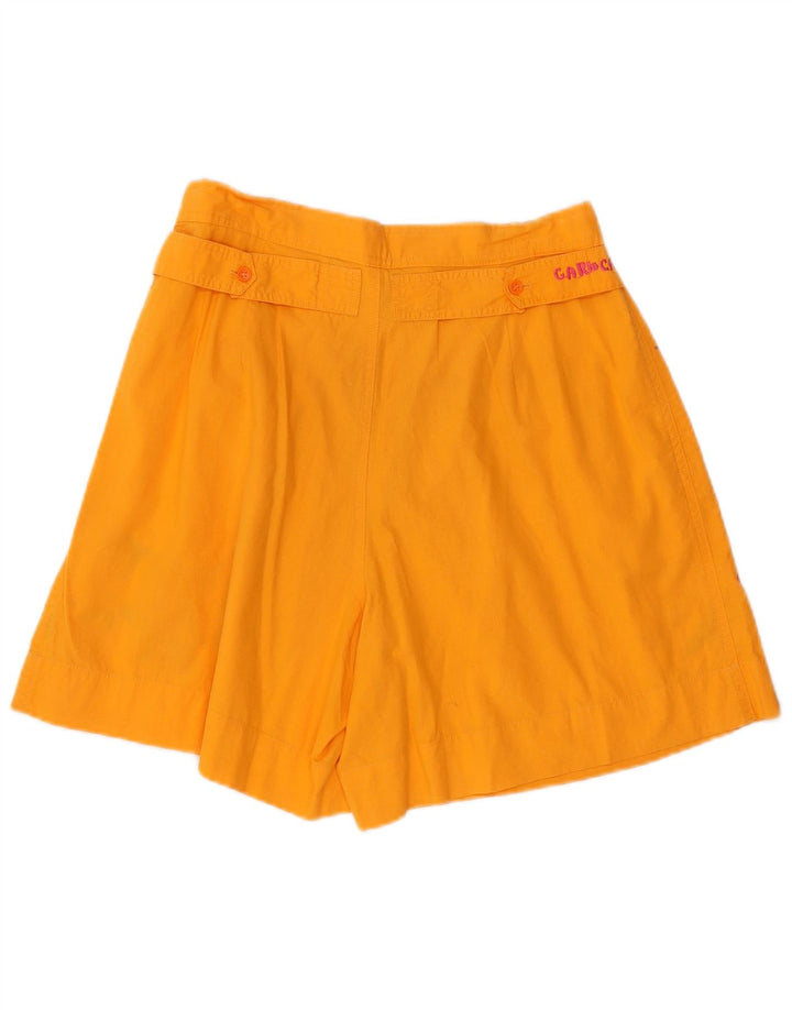 Pantaloni scurti chino vintage pentru femei, cu grafică, W28, portocaliu mediu